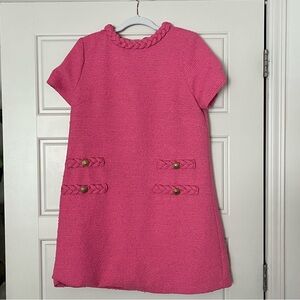 Tuckernuck Pink Tweed Jackie O Mini Dress